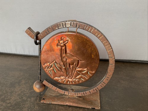 Ancien gong table vintage - ancien,